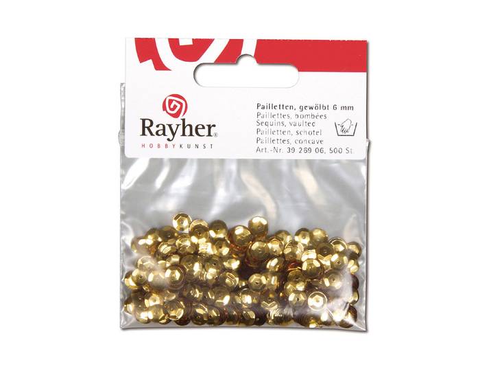 Rayher Pailletten Gewölbt 6 mm 500 Stück