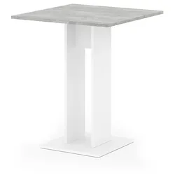 VICCO Esstisch Repose Küchentisch Esszimmer Tisch Säulentisch weiß beton 65x65 cm