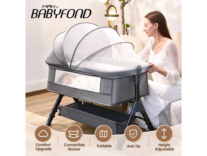 Babyfond, lit bébé, lit pour enfants, lit pour nouveau-né, lit modulable, lit multifonctionnel, mobile, pliable.