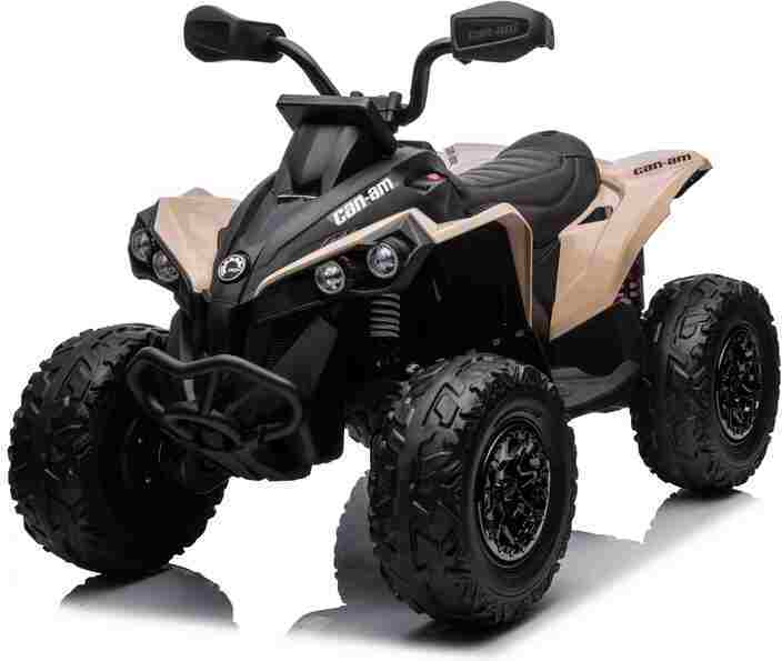 Can-am ATV Quad Kinderfahrzeug Elektrofahrzeug Kinderquad Elektroquad EVA Soft Reifen Ledersitz 24V 2x200W Khaki