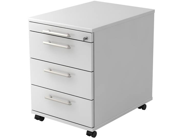 Rollcontainer Office Dekor weiss Holzwerkstoff B 42.8 H 59 cm - Rollcontainer