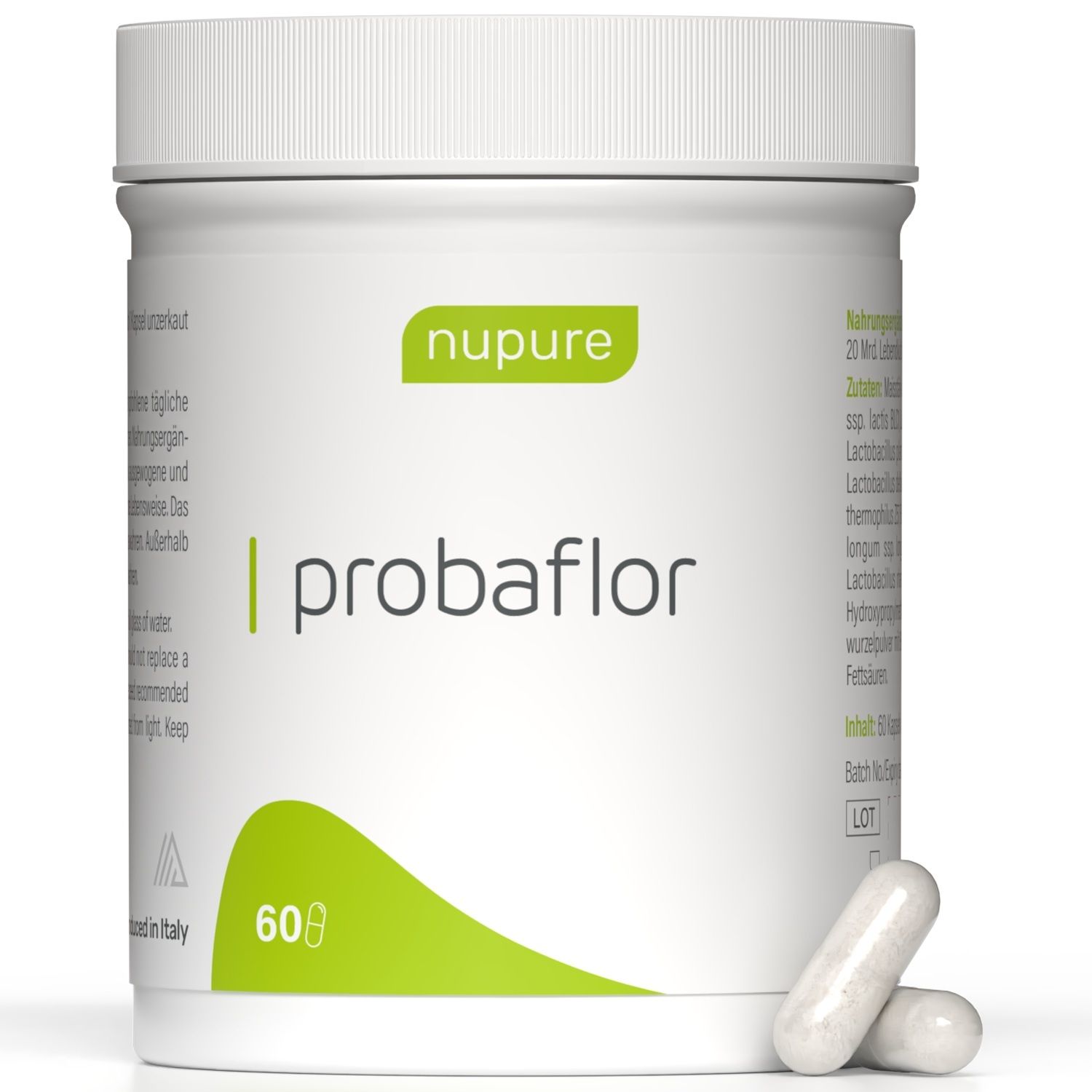 Nupure probaflor Mikrobiotika magensaftres.Kapseln 60 St Kapseln magensaftresistent