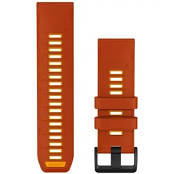 Garmin Silikonarmband, Quickfit, 26mm, autumn orange/spark orange (26 mm, Silikon), Uhrenarmband, Orange