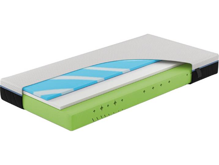 Kaltschaummatratze Royal Visco, Hn8 Schlafsysteme, 25 cm hoch, Schulterkomfortzone und GelTouch-Auflage für optimale Körperanpassung
