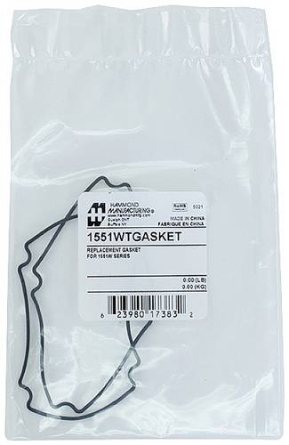 Hammond Electronics 1551WTGASKET Dichtung Silikon Schwarz (B x H) 60mm x 60mm 2St.