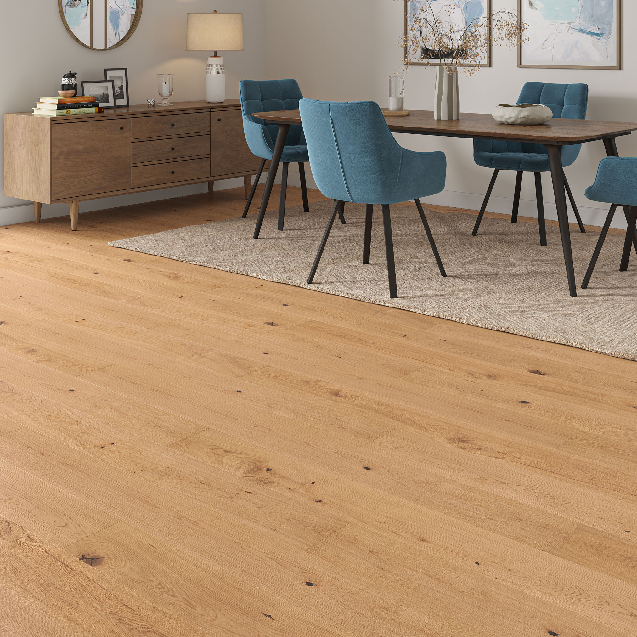 Luxury Flooring Natural Engineered Oak Brushed & Oiled Flooring - FSC® Certified FSC-C210380