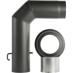 Bertrams, Zubehör Kerzen + Kamin, Kamin-Anschluss-Set Ø130mm schwarz 3teilig