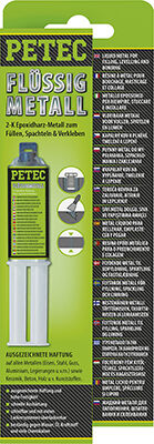 Petec Klebstoff Flüssigmetall Sb (25 Ml) 97425 0.025l
