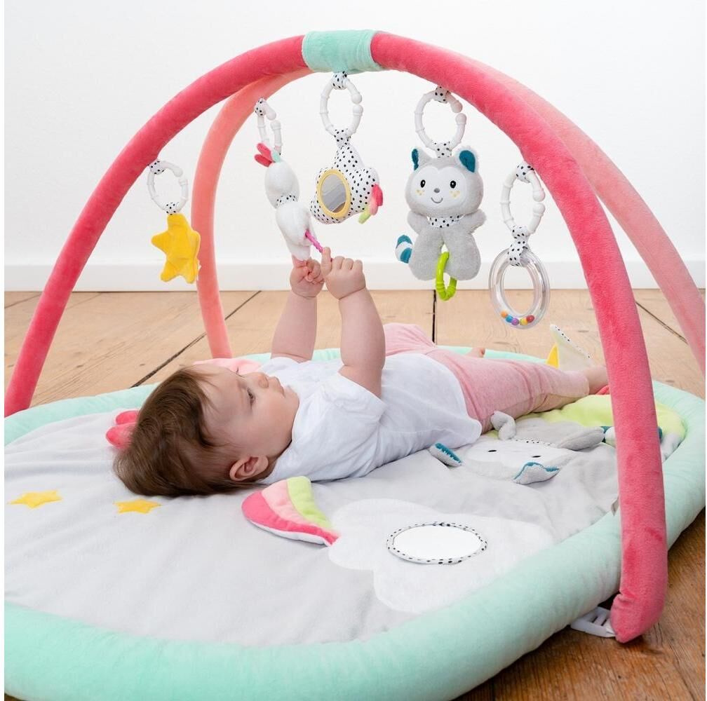 Spielbogen FEHN "Spielbogen", Baby, bunt (grau, grün, bunt), Plüsch, Softvelours, Spielbögen Spielbogen grau, grün, bunt Einheitsgröße