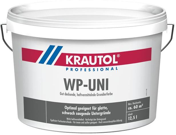 KRAUTOL WP-UNI Grundierfarbe weiß, auch Tönbasis, 24 x 12,5 l auf Palette