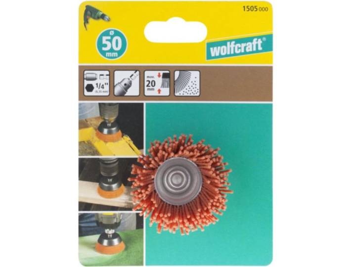 Brosse soucoupe en nylon Ø50 - WOLFCRAFT 1505000