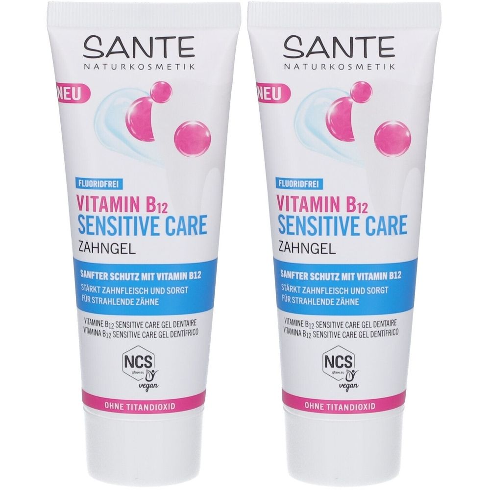 Sante Vitamin B12 Sensitive Care Zahngel x2 2x75 ml