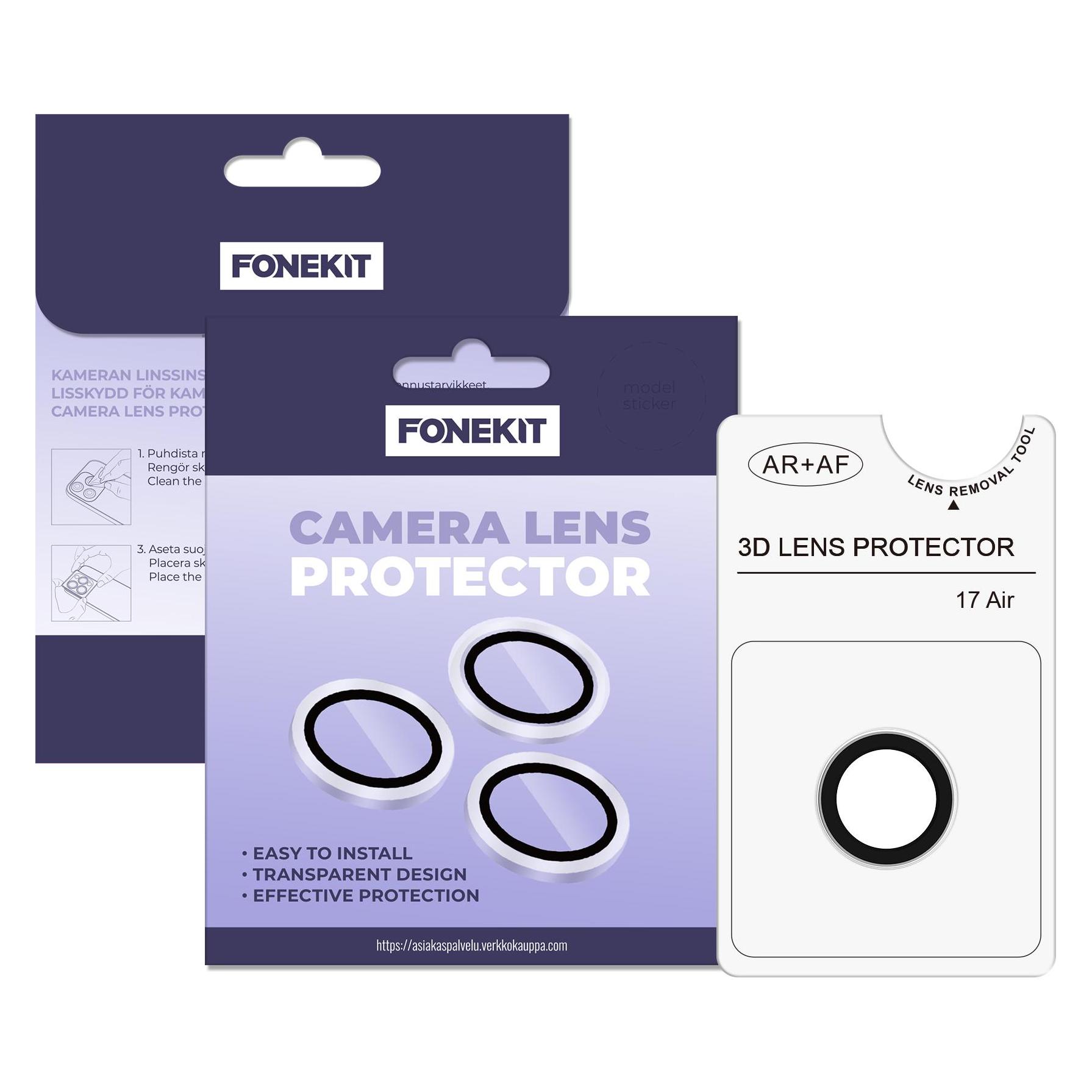 FoneKit Camera lens protector, iPhone Air, transparent (Apple iPhone Air) (6438148063870)