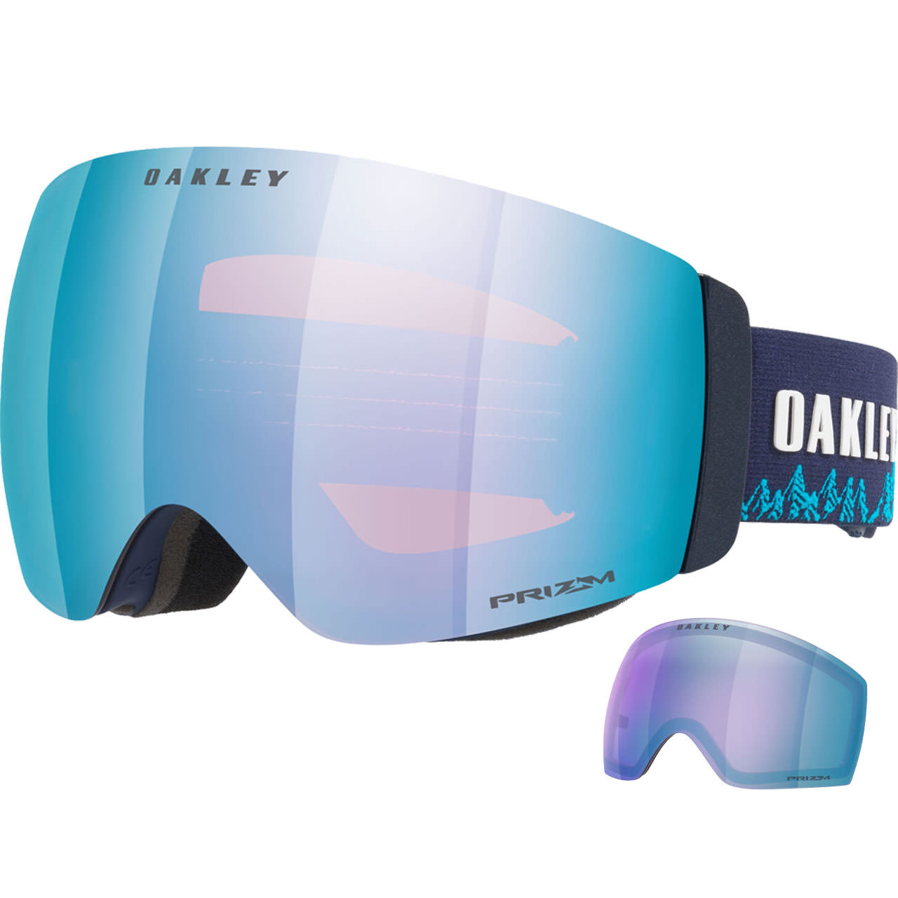Oakley Flight Deck Pro M space dust Mikaela Shiffrin Signature / Prizm Sapphire Iridium + Ersatzsche