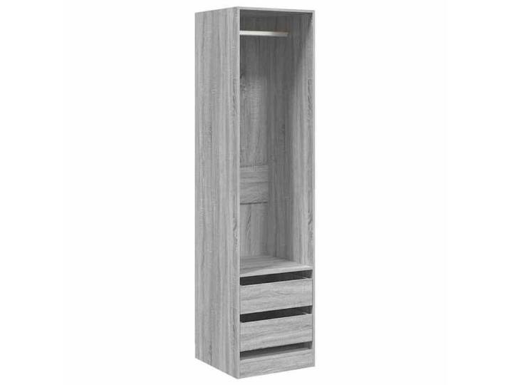 Top 2026@Armoire de chambre Gris - SWEETY® Armoire avec tiroirs Sonoma gris 50x50x200cm - bois d'ingénierie 410513