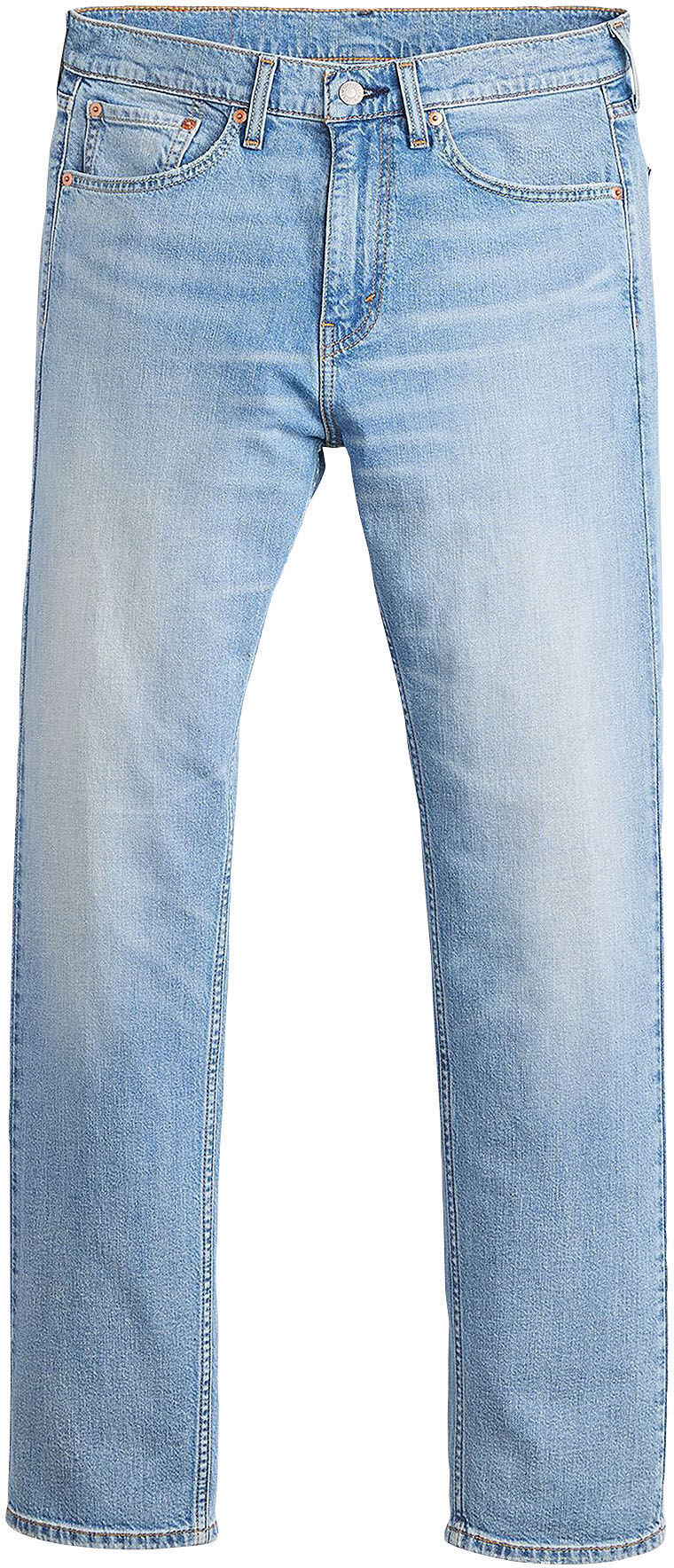 Straight-Jeans LEVI'S "505", Herren, Gr. 29, Länge 32, blau (hole in the), Denim/Jeans, Obermaterial: 99% Baumwolle, 1% Elasthan, unifarben, regular fit lang, Jeans Straight-Jeans, REGULAR hole in the 29, Länge 32