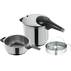 WMF Perfect Premium One Pot Schnellkochtopf-Set mit Dampfgareinsatz, 22 cm, 6,5 und 3,0 Liter