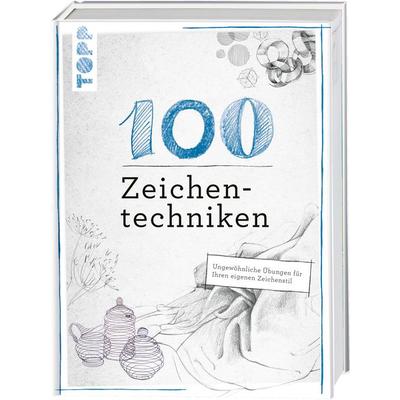 100 Zeichentechniken, Gebundene Ausgabe von Monika Reiter,Dieter Schlautmann, Frechverlag GmbH, 978-3-7724-8346-2