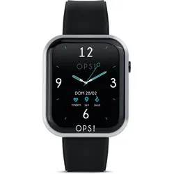 OPS!SMART - CALL - black- silver alu- plastic case + black strap