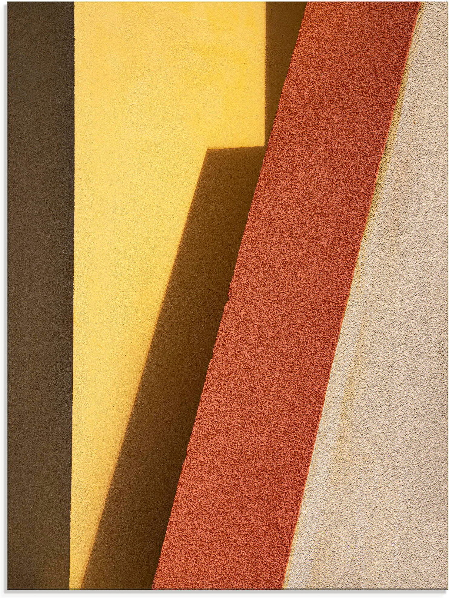 Glasbild ARTLAND "red edge", bunt (farbe bild(er): gelb), B:60cm H:80cm, Bilder, Glasbild, in verschiedenen Grössen farbe bild(er): gelb B/H/T: 60cm x 80cm, Glasbild Elemente der Architektur Hochformat, 1 Stk.