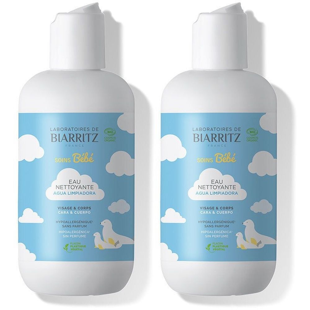 Laboratoires DE Biarritz EAU Nettoyante - Eau nettoyante bio. fl 200 ml x2 2x200 Gesichtswasser