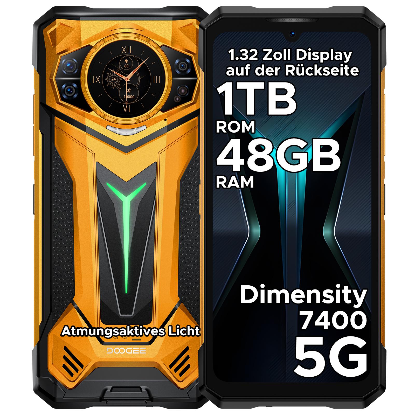 DOOGEE S200 Ultra Rugged Smartphone Handy, 5G, IP68/IP69K, 6,72" 120Hz, 1,32" AMOLED, 11000mAh, 66W, 48GB+1TB, 100MP, NFC, Fingerabdruck, ohne Vertrag