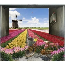 Scheurich Garagentorplane Tulpenfeld, für Schwing- und Sektionaltore