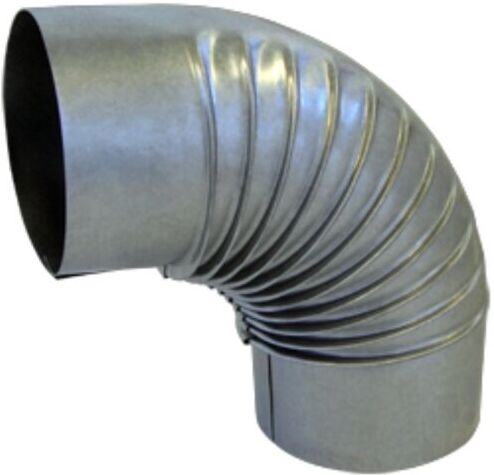 Bertrams Alu Bogen 14BG90-90 90°, Ø 90 x 0,7 mm, gerippt