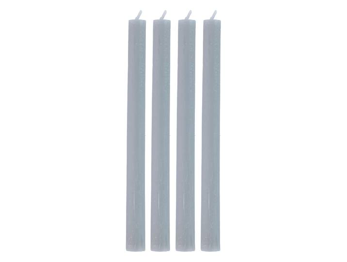 Stabkerze 26 cm 4er Set grau