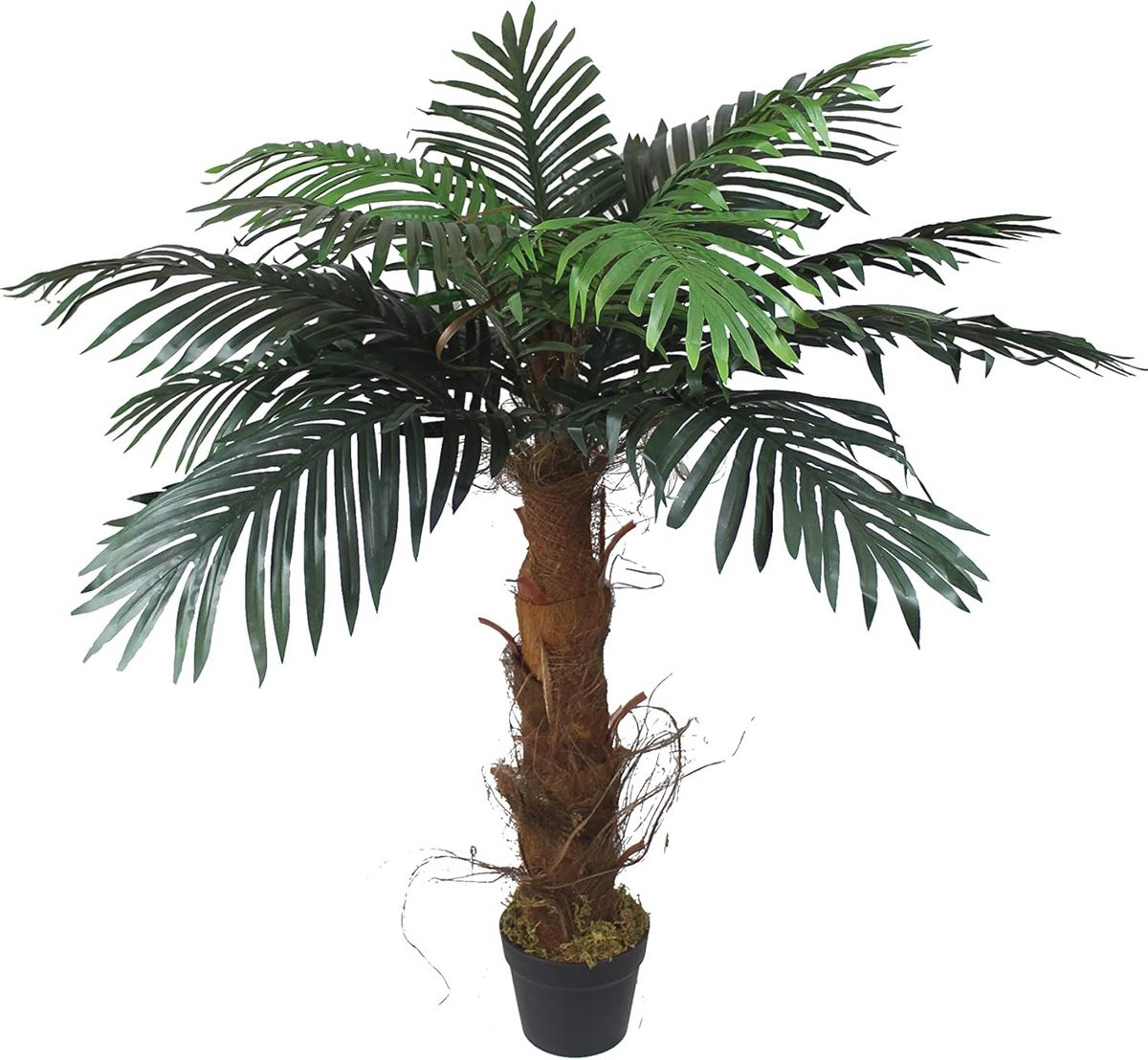 Kunstpalm 100 cm - Realistische kunstpalm in pot voor binnen