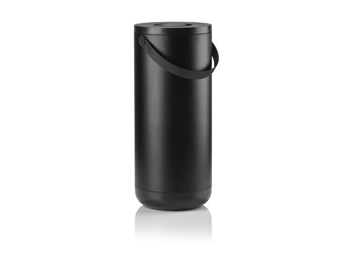 Kosmetikeimer ZONE DENMARK Abfalleimer Circular 35 l , schwarz, B:28cm H:65,5cm T:28cm, Kunststoff, Mülleimer, Kosmetikeimer