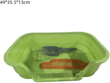 Inspire Picks FreshNest Semi Enclosed Cat Litter Box Large Capacity Odor Resistant Pet Toilet a8