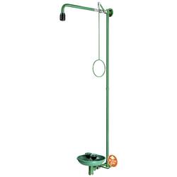 B-SAFETY BR867085 ClassicLine Notdusche mit Augendusche, 2 Brauseköpfe, Auffangbecken Wand
