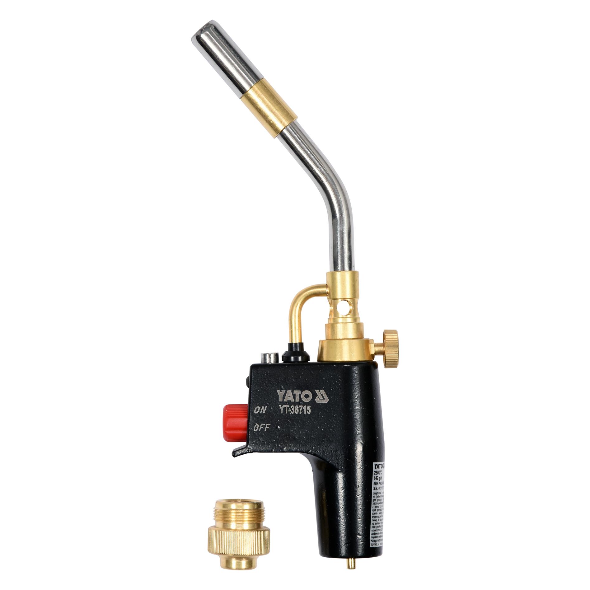 Yato Gaslötlampe mit Piezo-Zündung (Lötlampe) (YT-36715)