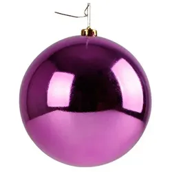 Christbaumkugel lila Weihnachtskugel ⌀ 25 cm Baumschmuck Deko-Kugel glänzend : Lila : ⌀ 25 cm