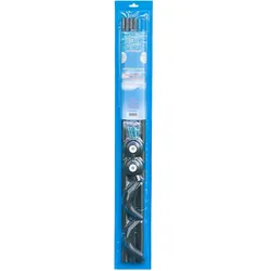 Aluminium Winkelstange Duschstange 3er blau
