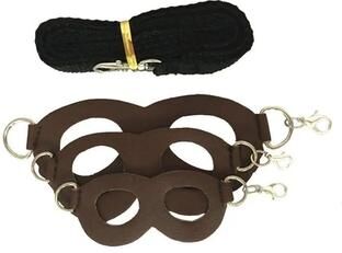 Inspired Living SoftGuard Adjustable Hamster Harness & Small Pet Leash Set coffee