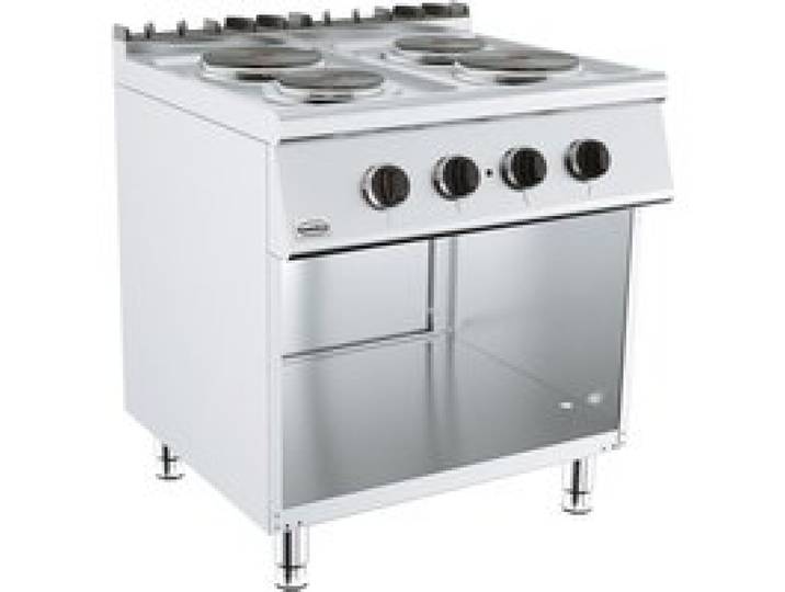 Piano de Cuisson Electrique 2 ou 4 Plaques - Série 700 - Combisteel - l800- L400- P700- h900- Inox