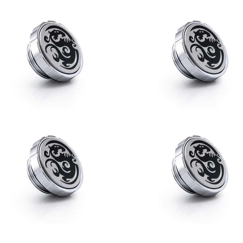 BitsPower Artemis Verschlussstopfen G1/4 Zoll, 4er Pack - silber-glänzend