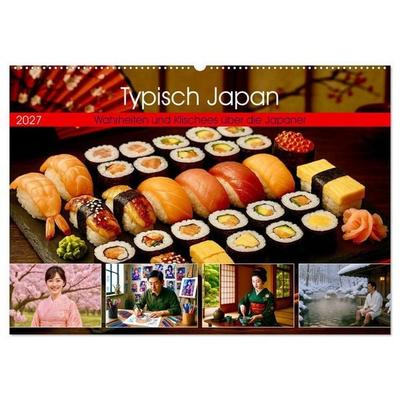 Typisch Japan. Wahrheiten und Klischees über die Japaner (Wandkalender 2027 DIN A2 quer), CALVENDO Monatskalender