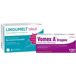 Vomex A Dragees + Lingumelt akut 1 Set