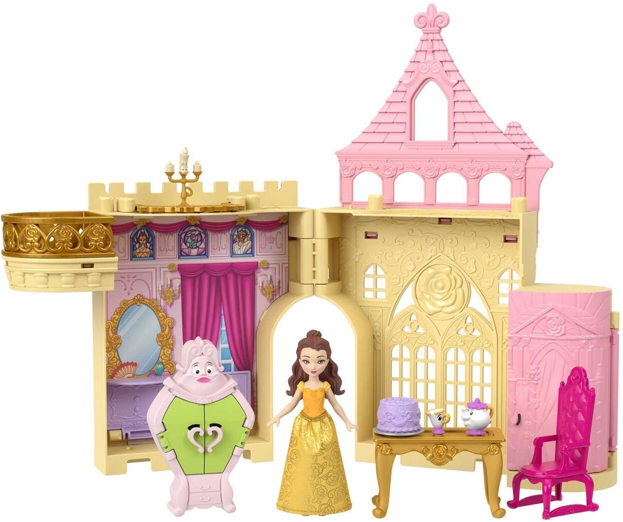 Mattel Disney Princess: Belle Palace - Belle Mini Doll Playset (JDP54)