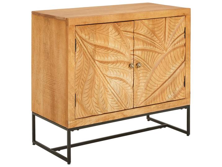 Livetastic Kommode, Natur, Metall, Mangoholz, vollmassiv,massiv, Holz, 1 Fächer, 85x75x40 cm, Typenauswahl, stehend, Holzmöbel, Kleinmöbel Holz, Holzkommoden