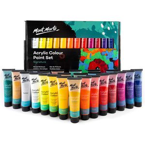 Mont-Marte Acrylfarben Signature Premium Set, 24 Farben je 36ml, in Tuben