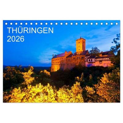 THÜRINGEN 2026 (Tischkalender 2026 DIN A5 quer), CALVENDO Monatskalender