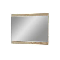 MONDO Spiegel  Talya , holzfarben , Glas,Aluminium,Holzwerkstoff , Maße (cm): B: 90 H: 76 T: 2.0