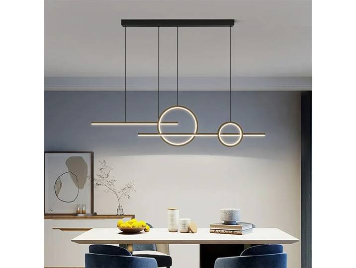 Plafonnier LED au design minimaliste moderne, luminaire décoratif d'intérieur, idéal pour un salon, un bar, un café ou un restaurant