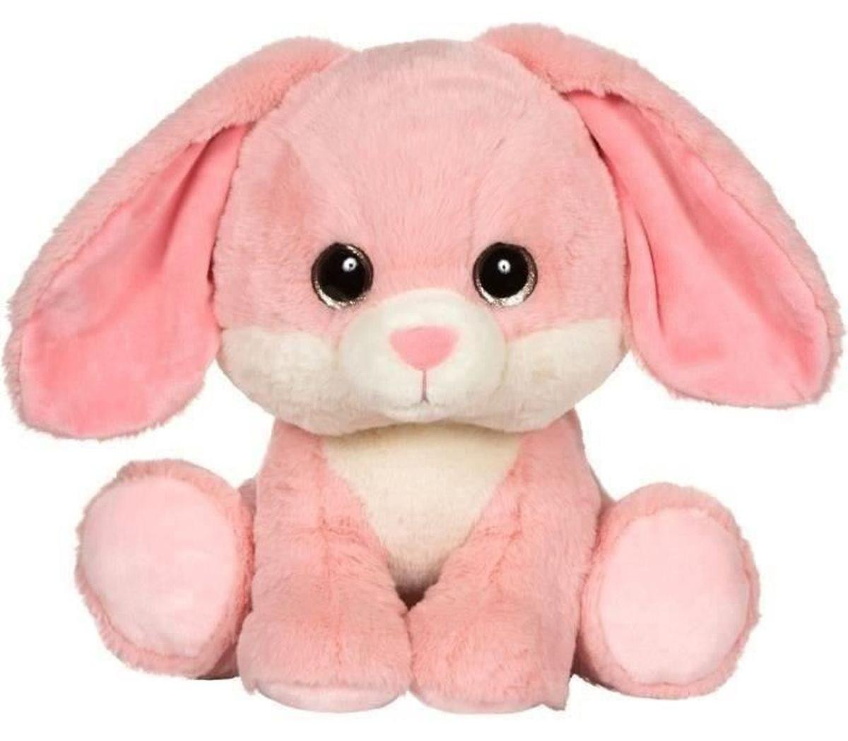 Gipsy Toys Puppy Eyes Pets knuffel - Roze konijn - 40 cm