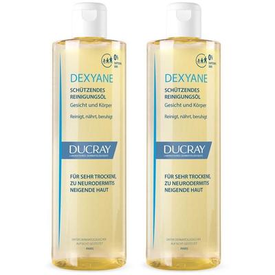 Ducray Dexyane Reinigungsöl schützend 2x 2x400 ml Öl