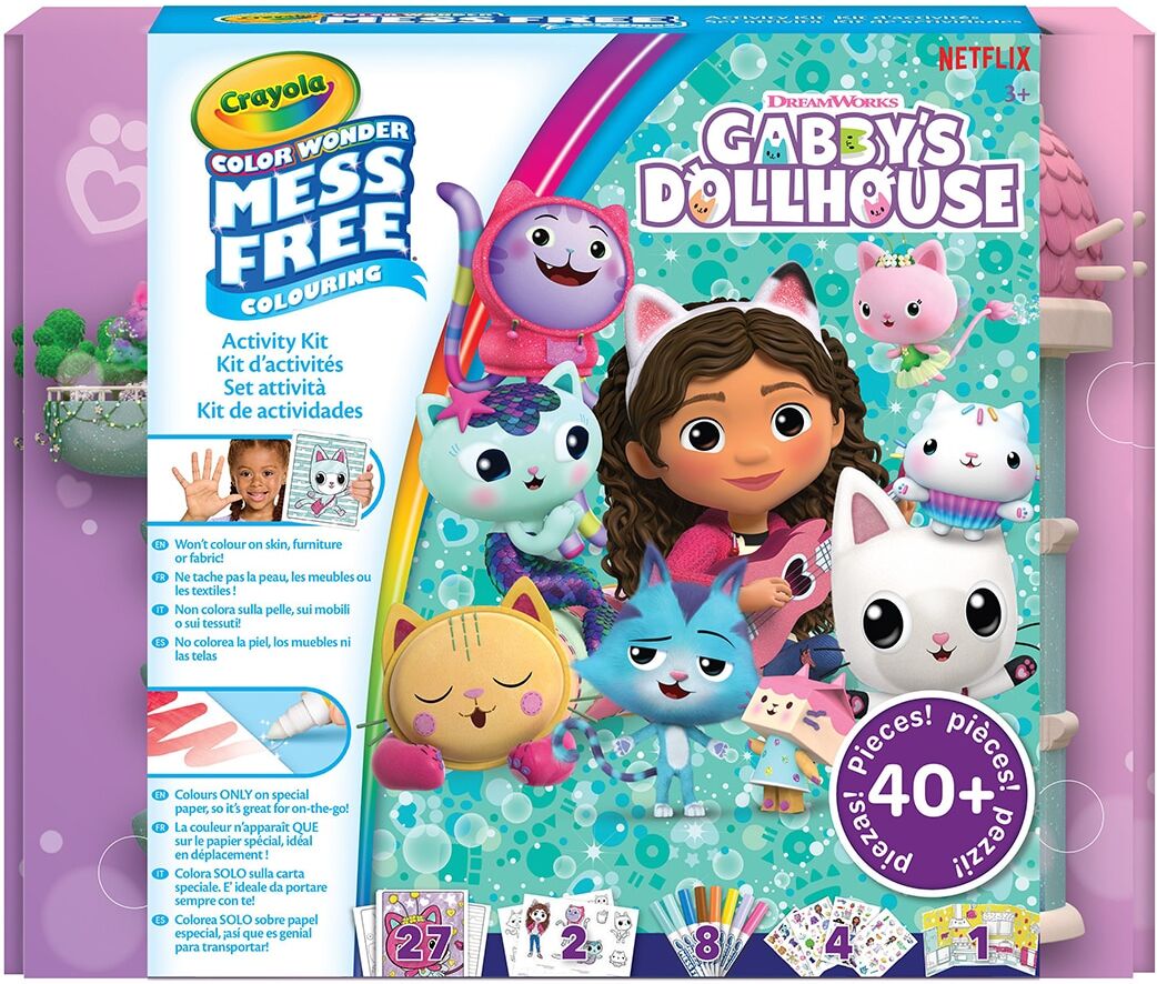 Crayola Colorea sin Manchas Color Wonder Super Set Gabby's Dollhouse .